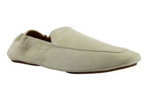 Mocassino pantofola "Pasha" in camoscio beige