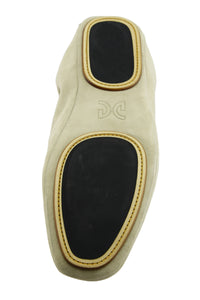 Mocassino pantofola "Pasha" in camoscio beige