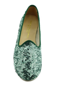 Friulana in paillettes verde menta suola gomma bubble P112