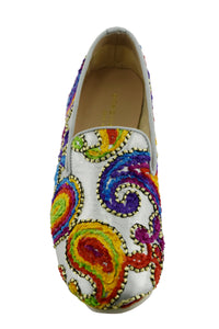 Mocassino Gypsi argento suola gomma bubble SL60