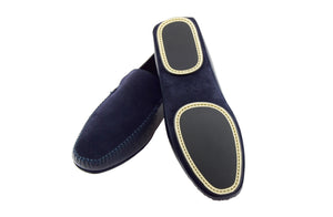 Mocassino Superleggero in nappa e camoscio blu navy