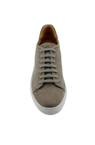 Sneaker Premium in pelle nabuk tortora